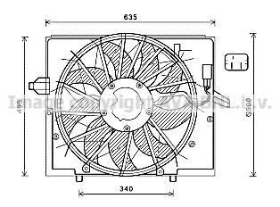 AVA QUALITY COOLING Вентилятор, охлаждение двигателя BW7537